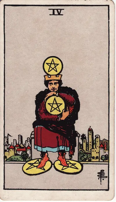 Four of Pentacles tarot card