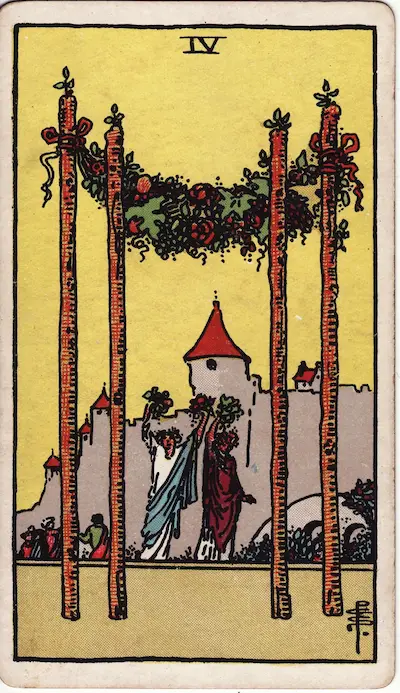 Four of Wands tarot card