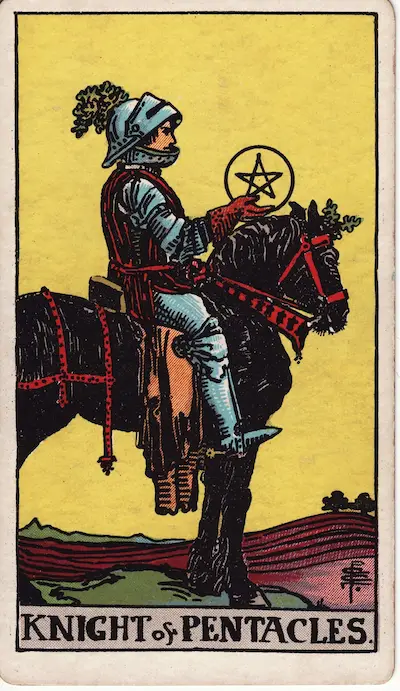 Knight of Pentacles tarot card