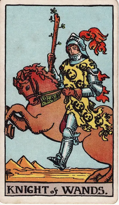 Knight of Wands tarot card