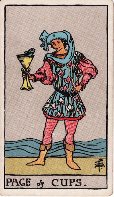 Page of Cups tarot card