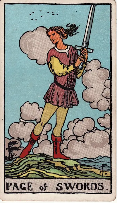 Page of Swords tarot card