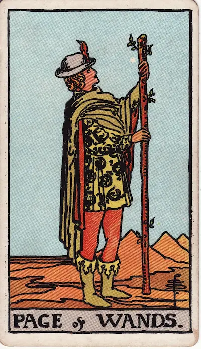 Page of Wands tarot card