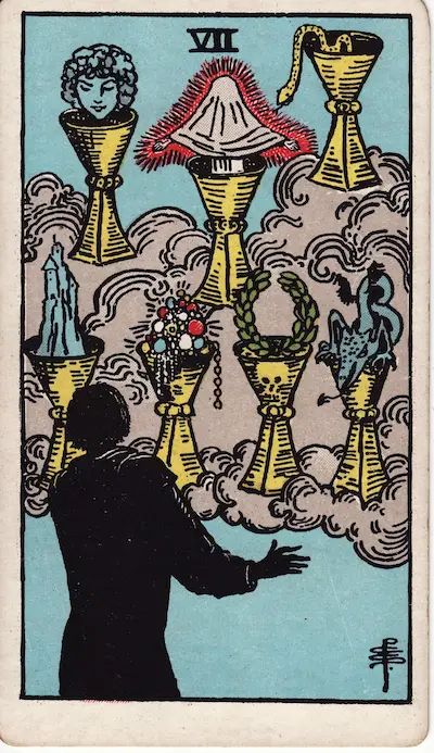 Seven of Cups tarot card