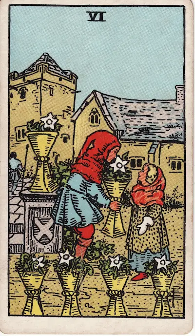 Six of Cups tarot card