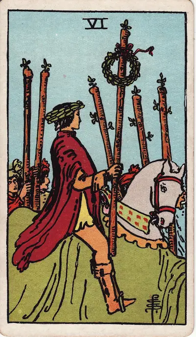 Six of Wands tarot card