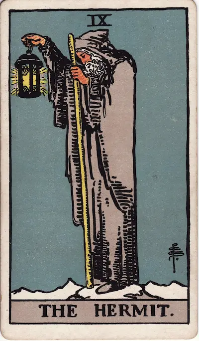 The Hermit tarot card