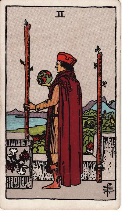 Two of Wands tarot card