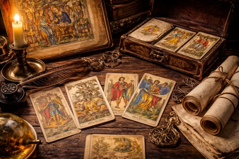 What are tarot cards based on Antique tarocchi style tarot cards and Renaissance era artifacts showing tarot origins in 15th century Italy the trump tradition Major Arcana and the 78 card deck structure meaning traditions