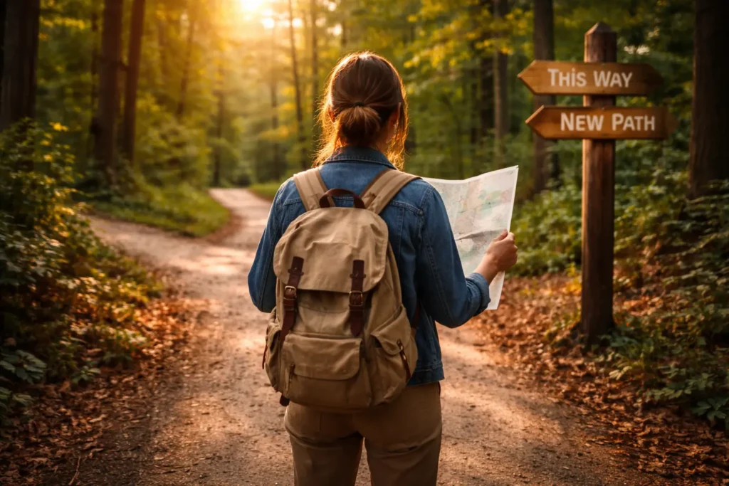 how-to-change-direction-in-life-runway-pivot-plan-crossroads Learn a runway-first life pivot plan: choose the lightest viable pivot path, validate with small experiments, transition in steps, and stabilize your new direction over 6–24 months.