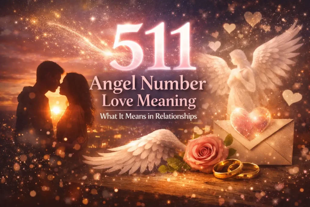 511 angel number love meaning illustration symbolizing relationship change, emotional clarity, and romantic reset
