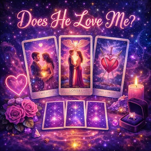 Does He Love Me Tarot — his feelings and intentions