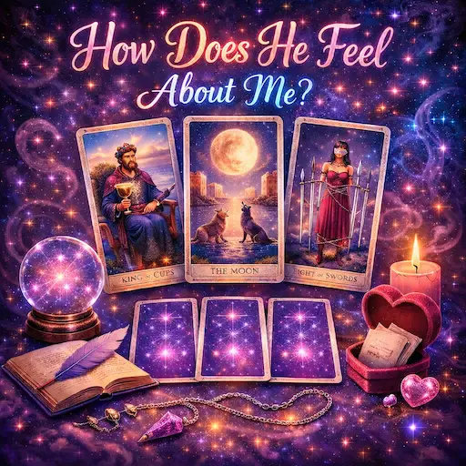 How Does He Feel About Me Tarot — understand his emotions