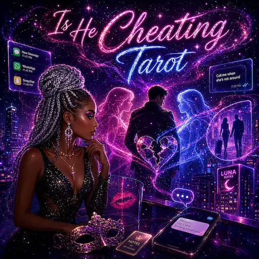 Is He Cheating Tarot — uncover whether he may be hiding something