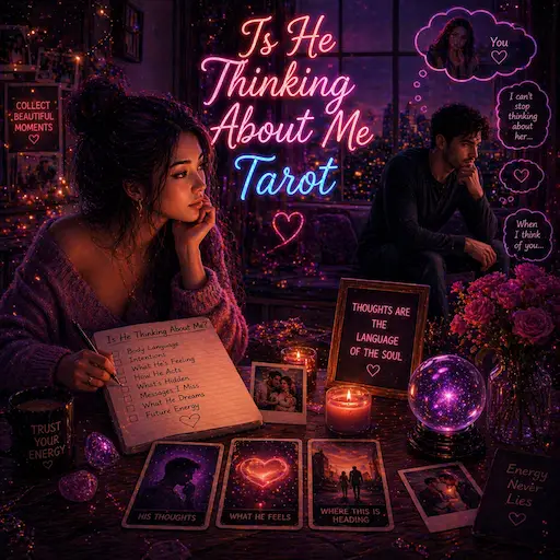 Is He Thinking About Me Tarot — discover whether you are on his mind