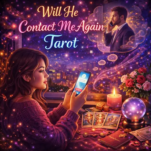 Will He Contact Me Again Tarot — see whether he will reach out again