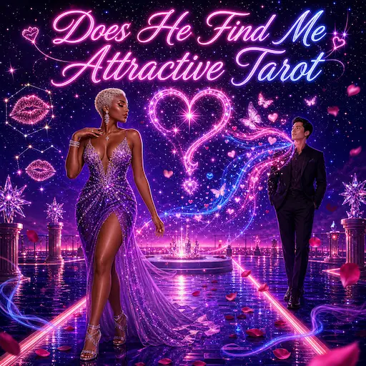 Does He Find Me Attractive Tarot — discover whether he feels strong attraction toward you