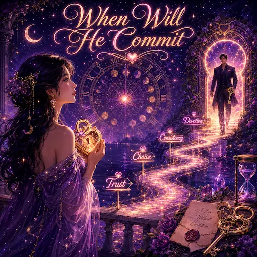 When Will He Commit Tarot — discover when he may be ready for commitment