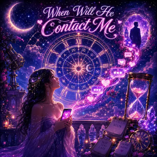 When Will He Contact Me Tarot — discover when he may reach out