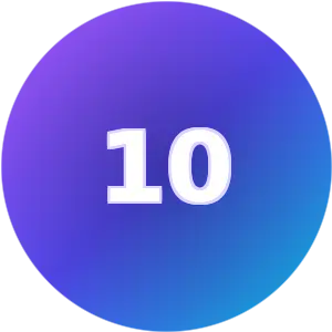 Birthday Number 10 numerology card