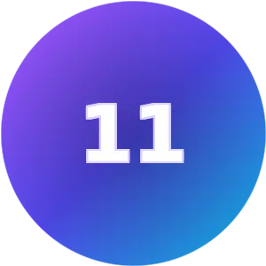 Birthday Number 11 numerology card