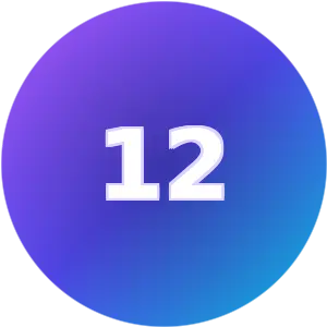 Birthday Number 12 numerology card