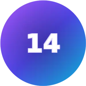 Birthday Number 14 numerology card
