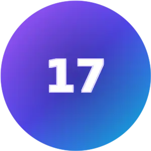 Birthday Number 17 numerology card
