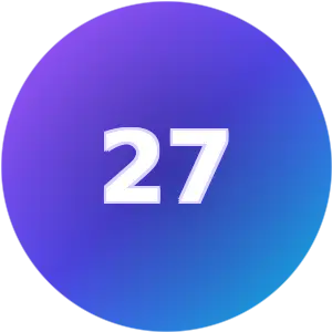 Birthday Number 27 numerology card