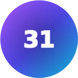 Birthday Number 31 numerology card