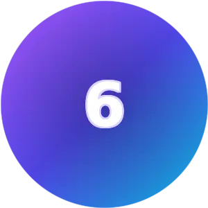 Birthday Number 6 numerology card
