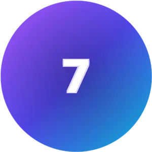 Birthday Number 7 numerology card