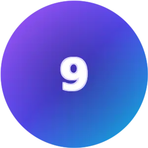 Birthday Number 9 numerology card